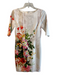 Teri Jon Size 4 Multi Polyester Short Sleeve Floral Detail Round Neck Dress Multi / 4