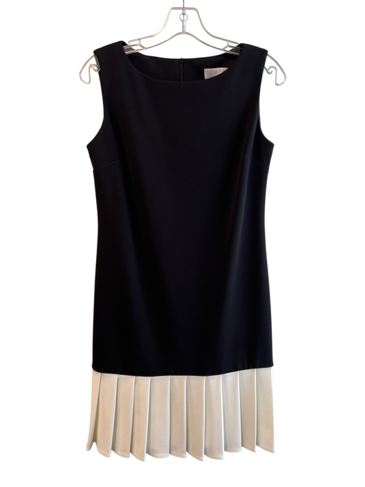 Scapa Size S Black Polyester Blend Sleeveless Round Neck Back Zip Dress Black / S