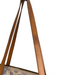 Louis Vuitton Blue & Beige Leather Trim Canvas Checkered Side Pocket Bag Blue & Beige / L