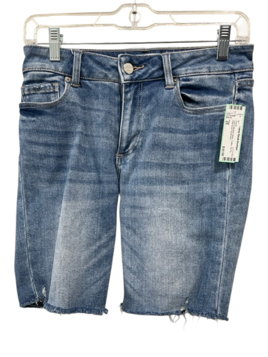 Paige Size 25 Light & Medium Wash Cotton Zip Fly Distressed Shorts Light & Medium Wash / 25