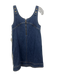 Pilcro Size 0 Medium dark wash Cotton Blend Denim Sleeveless Button Detail Dress Medium dark wash / 0