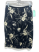 Moschino Size 6 Black & Beige Silk & Wool Floral Textured Side Zip Midi Skirt Black & Beige / 6