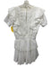 Love Shack Fancy Size XS White Cotton Short Sleeve Lace Detail Tiered Dress White / XS
