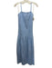 YFB Size S Cornflower Blue Lyocell Spaghetti Strap Smocked Top Midi Dress Cornflower Blue / S