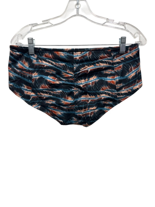 Ulla Johnson Size L Black, Brown & Blue Polymide Bra Top Bikini Bottoms swimwear Black, Brown & Blue / L