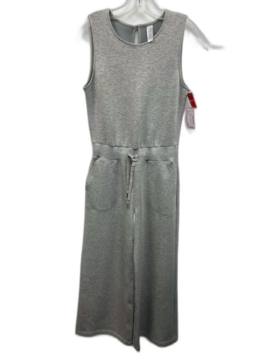 Spanx Size S Light Gray Modal Blend Heathered Sleeveless Wide Leg Jumpsuit Light Gray / S