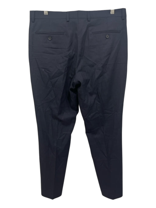 Sandro Size 42 Navy Blue Wool zip fly Pants Navy Blue / 42