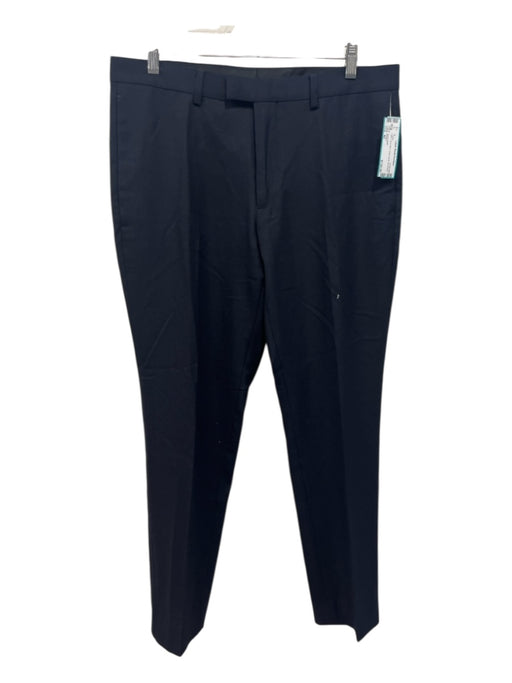 Sandro Size 42 Navy Blue Wool zip fly Pants Navy Blue / 42