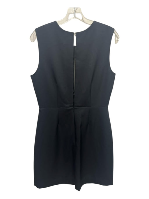 L'agence Size 8 Black Triacetate & Polyester Back Keyhole Sleeveless Dress Black / 8