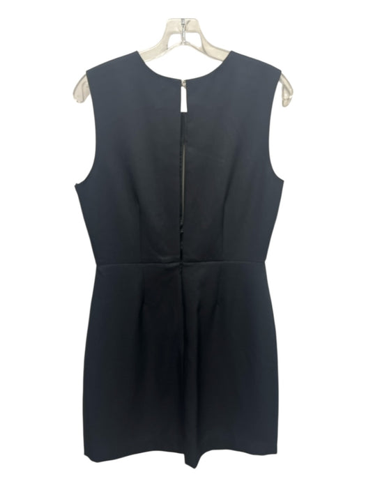 L'agence Size 8 Black Triacetate & Polyester Back Keyhole Sleeveless Dress Black / 8