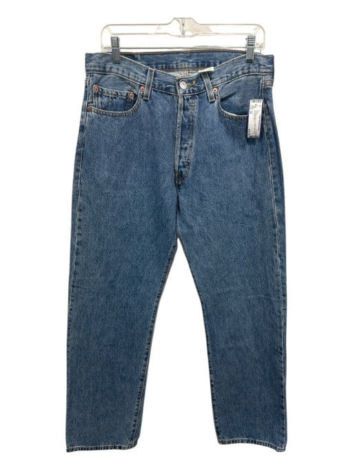 Levis Size 34 med light wash Cotton Solid Jean Men's Pants med light wash / 34