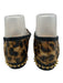 Christian Louboutin Shoe Size 38 Brown, Black, Gold Animal Print Studs Flats Brown, Black, Gold / 38