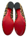Christian Louboutin Shoe Size 38 Brown, Black, Gold Animal Print Studs Flats Brown, Black, Gold / 38