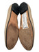 Salvatore Ferragamo Shoe Size 6 Beige Leather Almond Toe Embroidered Logo Flats Beige / 6