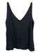 Milly Size 10 Black Silk Blend Sleeveless V Neck Top Black / 10