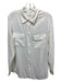 Equipment Femme Size Large Cream White Long Sleeve Button Front Patch Pocket Top Cream White / Large