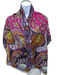 Etro Magenta, Purple, & Multi Paisley Frayed Edge Rectangle scarf Magenta, Purple, & Multi