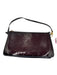 Louis Vuitton Burgundy Purple Patent Leather Embossed Monogram Zip closure Bag Burgundy Purple / S