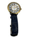 Michele Gold, White, Navy Blue Stainless steel Alligator Diamonds Watches Gold, White, Navy Blue