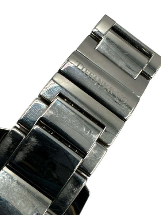 Tiffany & Co. Silver & Black Stainless steel Butterfly Clasp Watches Silver & Black