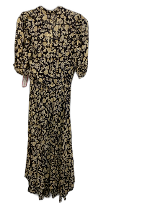 Polo Ralph Lauren Size Medium Brown & Cream Viscose Blend Floral Maxi Dress Brown & Cream / Medium
