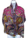 Etro Magenta, Purple, & Multi Paisley Frayed Edge Rectangle scarf Magenta, Purple, & Multi