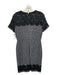 Karl Lagerfeld Size 6 Black & White Polyester Lace tweed Dress Black & White / 6