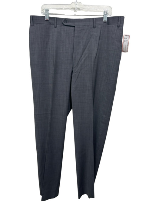 Canali Size Est 36 Gray Wool Solid Dress Men's Pants Gray / Est 36