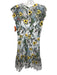 ML Monique Lhuillier Size 6 White & Multi Polyester Floral Embroidered Dress White & Multi / 6