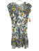 ML Monique Lhuillier Size 6 White & Multi Polyester Floral Embroidered Dress White & Multi / 6