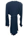 Byron Lars Beauty Mark Size 6 Navy Blue Polyester Long Sleeve Button Front Dress Navy Blue / 6