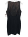 St. John Size 4 Black & Copper No Fabric Tag Tweed Metallic Thread U Neck Dress Black & Copper / 4
