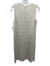 St. John Evening Size 2 Cream Beige Wool Blend Knit Metallic accents Dress Cream Beige / 2