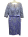TS Couture Size Est S Lilac Purple Polyester Floral Lace Overlay Back Zip Dress Lilac Purple / Est S