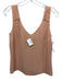 Escada Size 36 Beige Pink Silk Sleeveless V Neck Gathered Detail Tank Top Beige Pink / 36