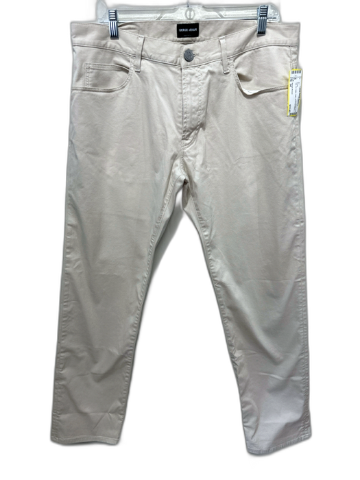 Giorgio Armani Size 34 Tan Cotton Solid Men's Pants Tan / 34
