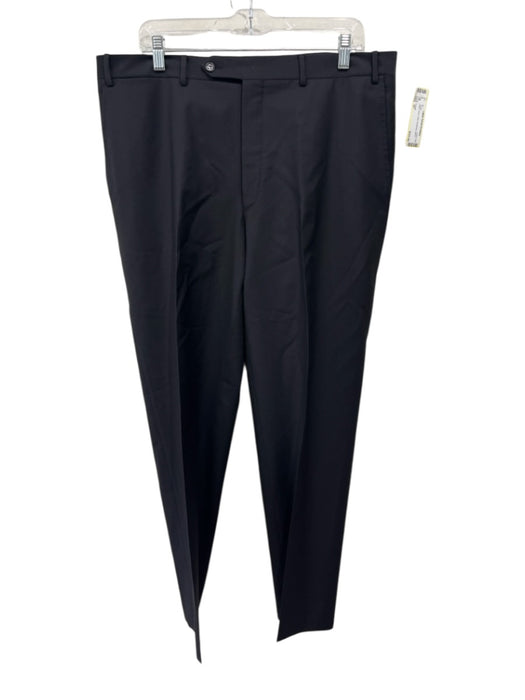 Canali Size 37 Black Wool Solid Men's Pants Black / 37