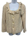 Chanel Size 44 White, Silver, Gold Wool Blend Metallic Thread Tweed Skirt Set White, Silver, Gold / 44