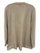 St. John Evening Size 12 Beige & Gold Knit Metallic Thread Pockets Jacket Beige & Gold / 12