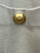 St. John Evening Size 12 Beige & Gold Knit Metallic Thread Pockets Jacket Beige & Gold / 12