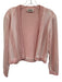 St. John Size 12 Pink, White, Silver Knit Rhinestone Sequin Accent Cardigan Pink, White, Silver / 12