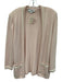 St. John Collection Size S Baby Pink & Cream Knit Velvet Detail Cardigan Baby Pink & Cream / S