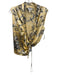 St. John Collection Size 12 Yellow, Black, White Silk Blend Sleeveless Wrap Top Yellow, Black, White / 12