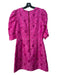 Marie Oliver Size S Magenta Pink Missing Fabric Tag 3/4 Sleeve Cut Outs Dress Magenta Pink / S