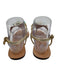 Lilly Pulitzer Shoe Size 7 Gold & Turquoise Leather Upper Ankle Strap Sandals Gold & Turquoise / 7