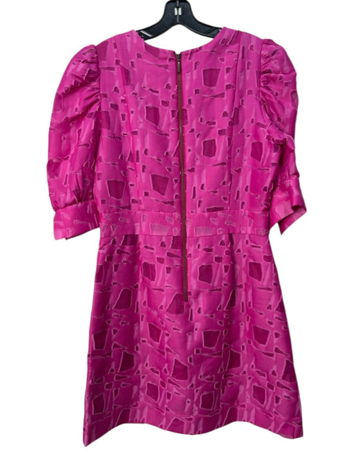 Marie Oliver Size S Magenta Pink Missing Fabric Tag 3/4 Sleeve Cut Outs Dress Magenta Pink / S