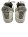 P448 Shoe Size 38 White & Gray Leather Upper Perforated Logo Shimmer Sneakers White & Gray / 38