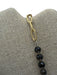 Mollybeads Gold Tone & Gunmetal Metal Chain Faceted Bead Smoky Quartz Necklace Gold Tone & Gunmetal