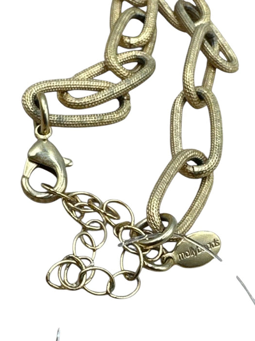 Mollybeads Gold Tone & Gunmetal Metal Chain Faceted Bead Smoky Quartz Necklace Gold Tone & Gunmetal