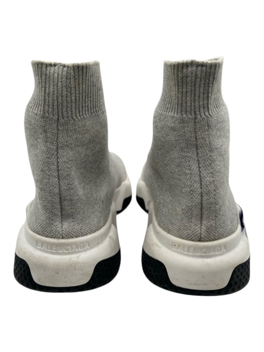 Balenciaga Shoe Size 6 Gray, white & black Nylon Rubber Sole Heathered Sneakers Gray, white & black / 6